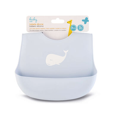 Baby Wells mėlynas silikoninis seilinukas 1 vnt. 1 vnt.