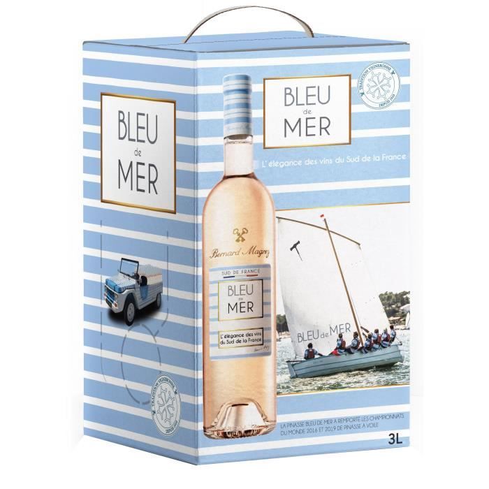 BIB 3L Bernard Magrez Bleu de Mer IGP Pays d'Oc - Vino rosado de Languedoc-Rosellón