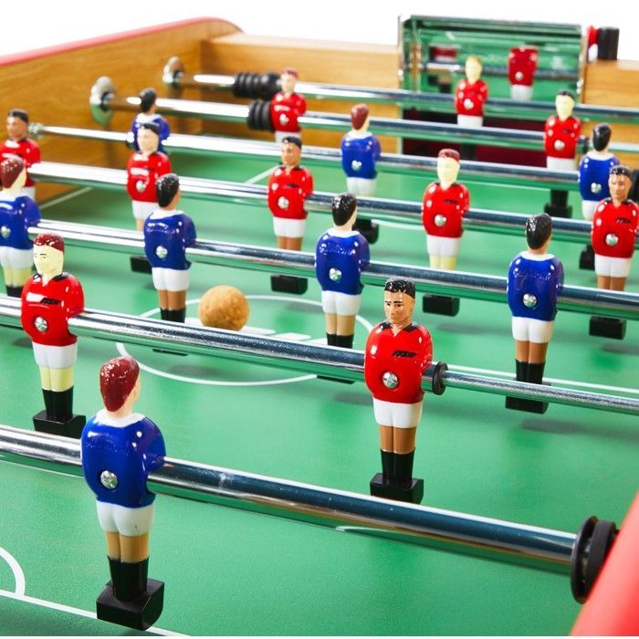 Mannoni Play foosball table - light wood - 155 x 110 x 96 cm - 2 cork balls included