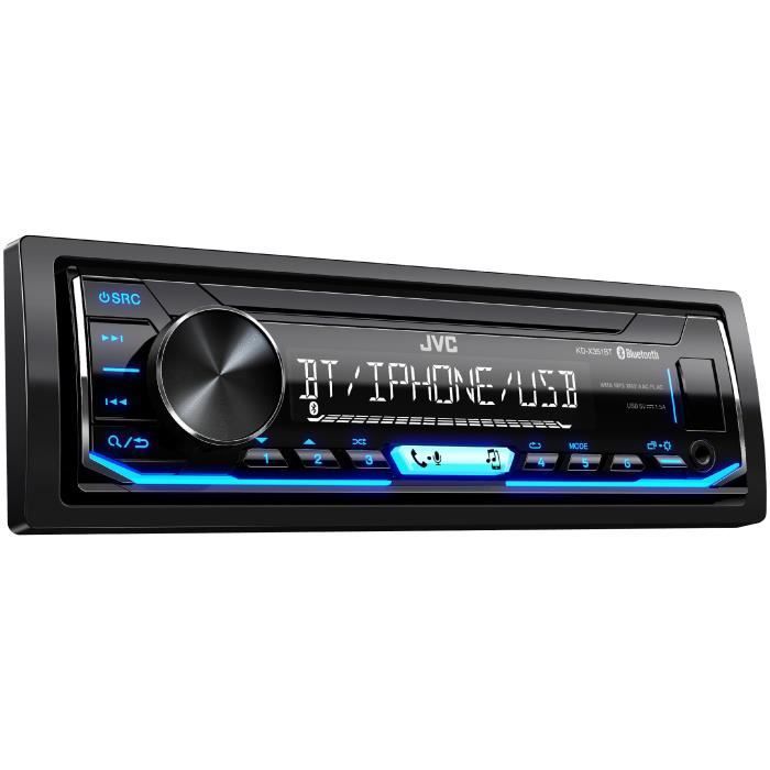 JVC Autoradio KD-X351BT - Bluetooth - Iphone - Android - Illumination bleue
