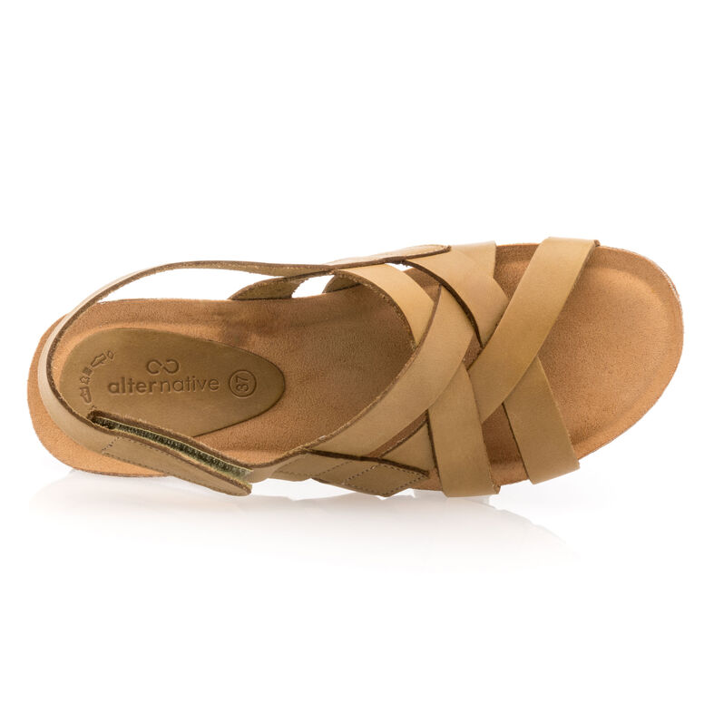 Sandalias amarillas para mujer / Zapatos de punta abierta