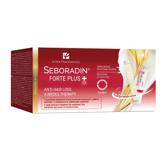 Seboradin Forte Plus intensywna kuracja do włosów wypadających 24 x 5,5 ml   24 g