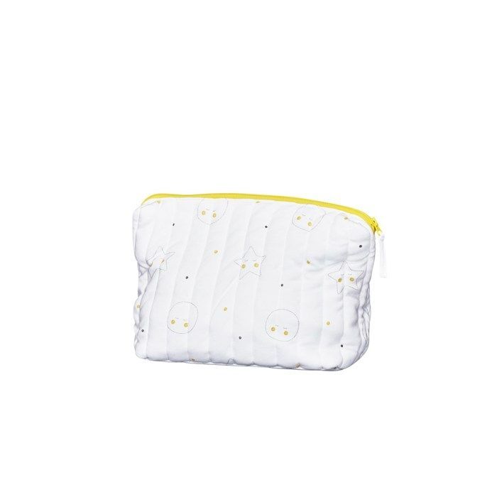 Neceser - Babyfan - Blanco - Algodón orgánico - Suave - Con cremallera