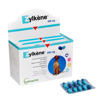 Zylkene capsules 450 mg voor grote honden van 30 kg en meer.