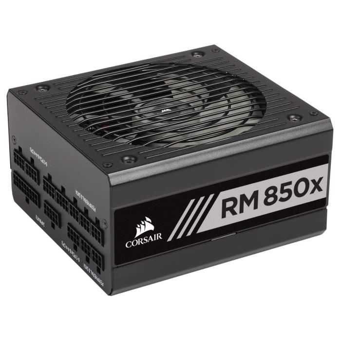Alimentation PC - CORSAIR - RM850x Shift - 850 Watt - ATX 3.1 - PCIe 5.1 - Cybenetics GOLD Certified - Shifted Modular PSU