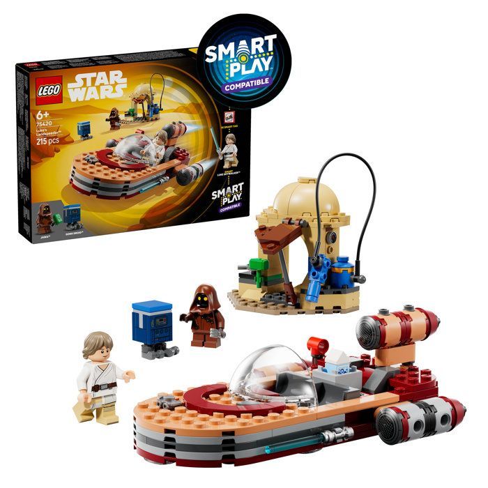 LEGO Star Wars SMART Play: Landspeeder do Luke - Brinquedo - Conjunto Compatível - 75420