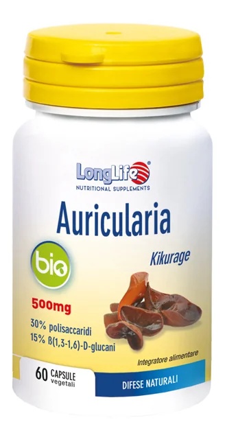 LONG LIFE Longlife Auricularia Bio 60 Kapseln Immunsystem