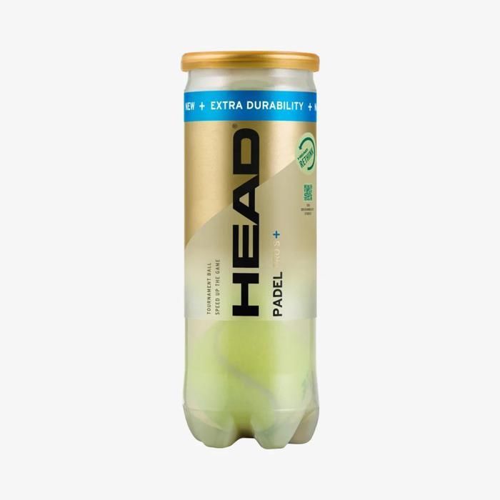 Palline da padel - HEAD - Pro S+ - x3 - Nucleo resistente - Feltro resistente