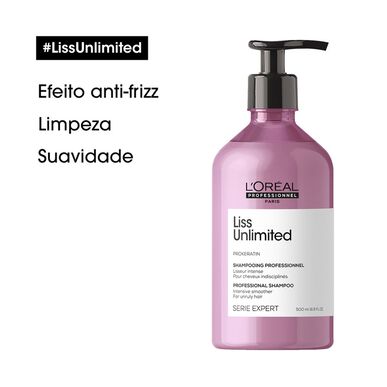 L'Oréal Professionnel Serie Expert Liss Unlimited Shampoo Šampon pro uhlazení a kontrolu krepatění vlasů 500 ml