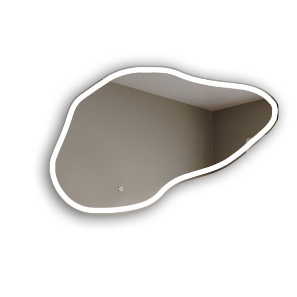 Lustro łazienkowe podświetlane LED nieregularne na wymiar 84x54cm  sensor