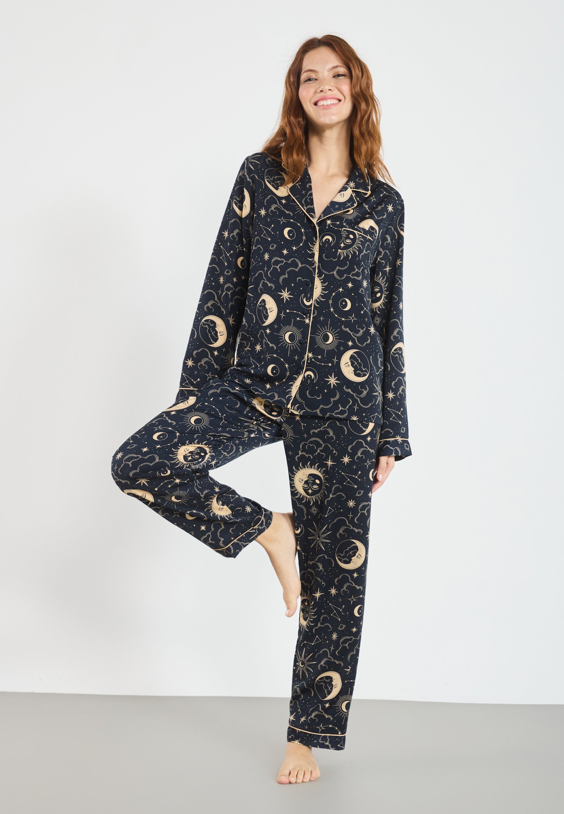 Even&Odd SET - Pyjama's - zwart
