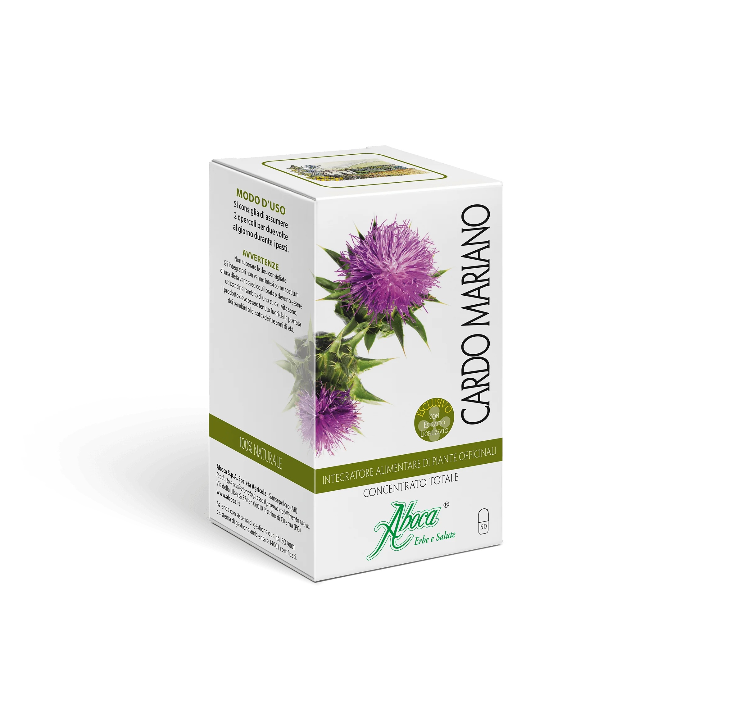 ABOCA Chardon-Marie Concentré Total 50 capsules Complément alimentaire pour le foie