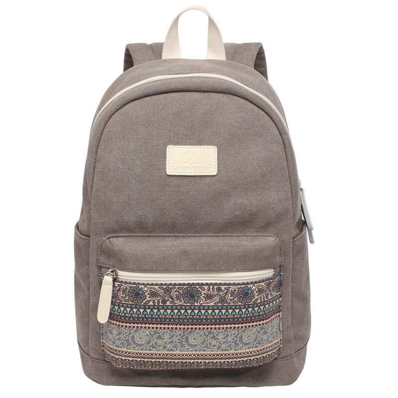 Zaino da donna in tela di alta qualità, ideale per tutti i giorni, per l'università, per libri, stile retrò, per viaggi quotidiani, per laptop, disponibile in 2 misure. Mochila
