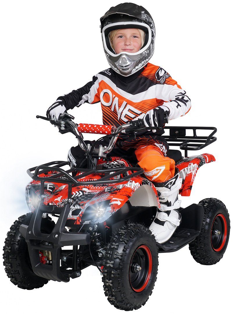 Actionbikes Motors sähköinen lasten mönkijä lasten sähkömönkijä Torino ATV 1000 W 36 V, kantavuus 50 kg, (1 kpl), taskumönkijä - turvakosketus - rei'itetty levyjarru - jopa 25 km/h