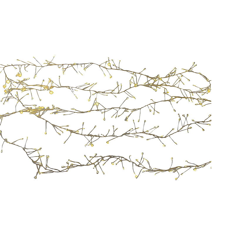 Guirlande lumineuse d'intérieur 480 LED blanc chaud, perle