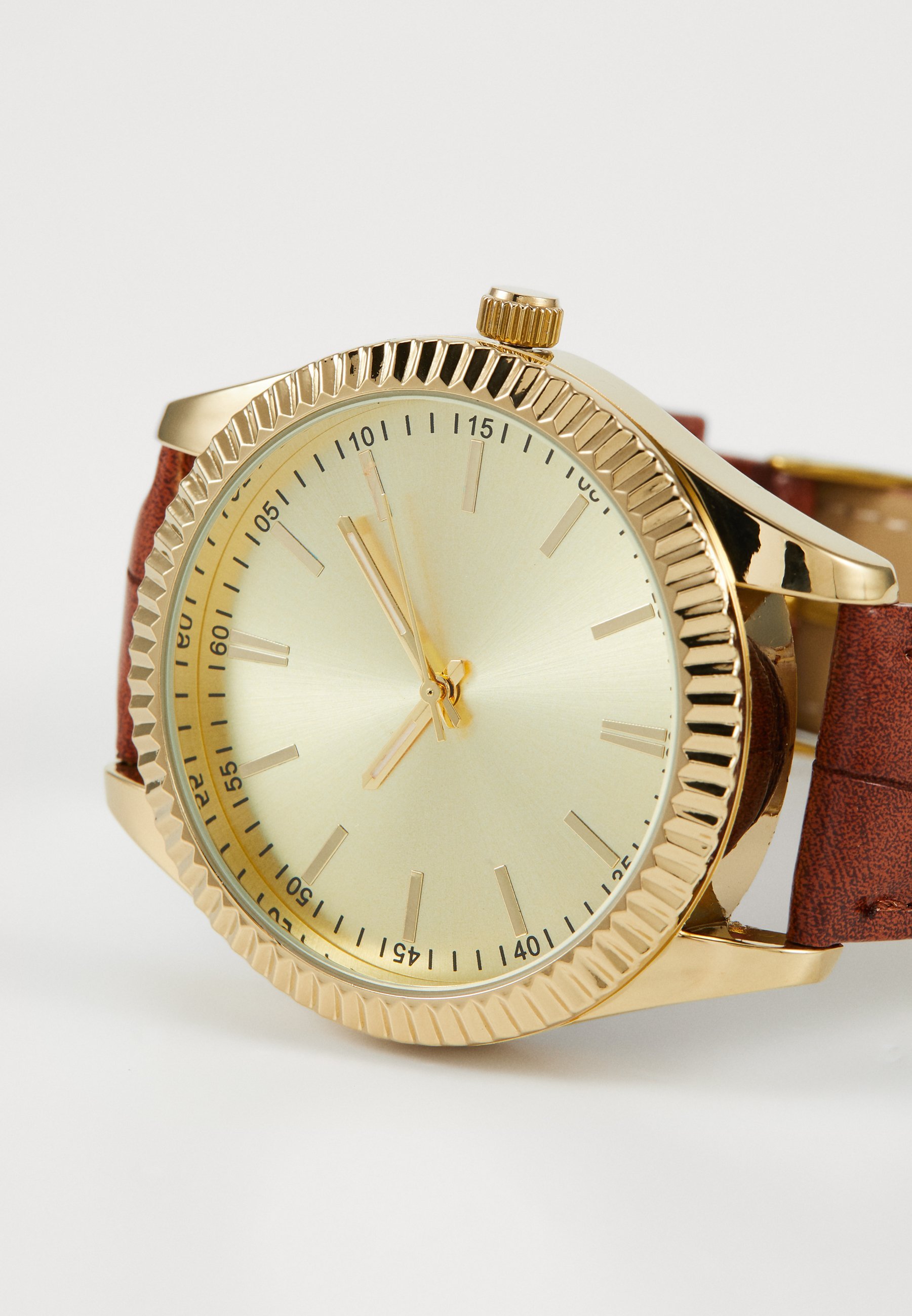 Pier One UNISEX - Horloge - bruin en goudkleurig