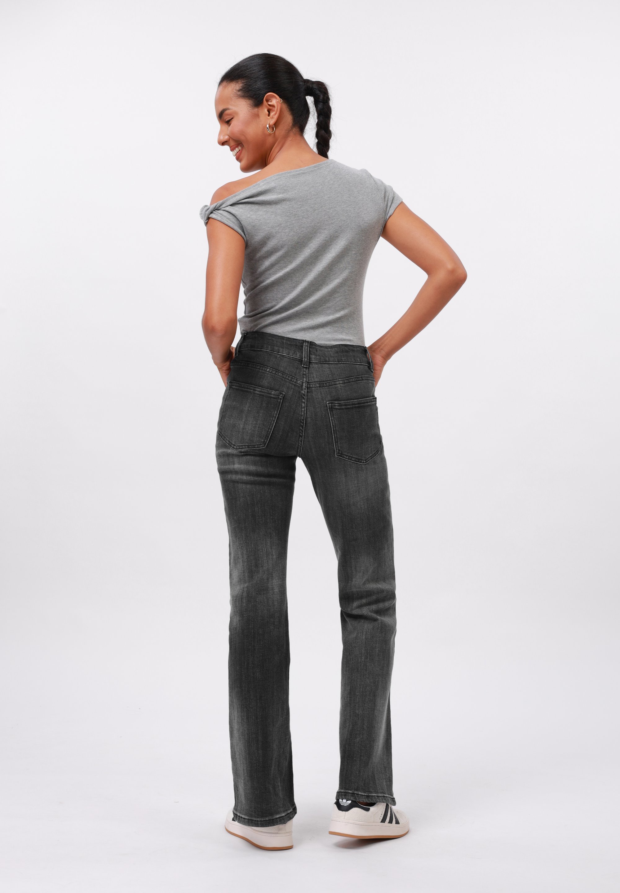Even&Odd Tall Flared Jeans - zwart