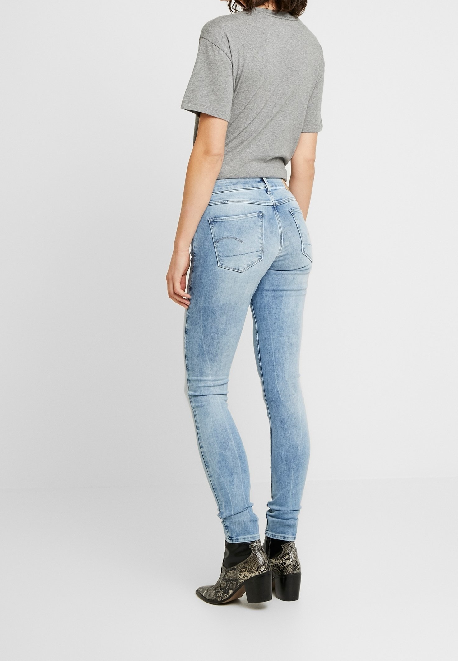 G-STAR Jeans Skinny Fit - niebieski denim