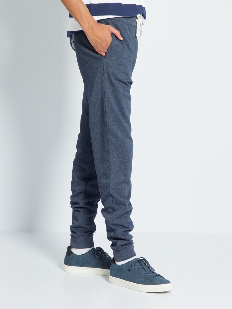 Fleecebroek maat L38 + 195 cm - BLAUW