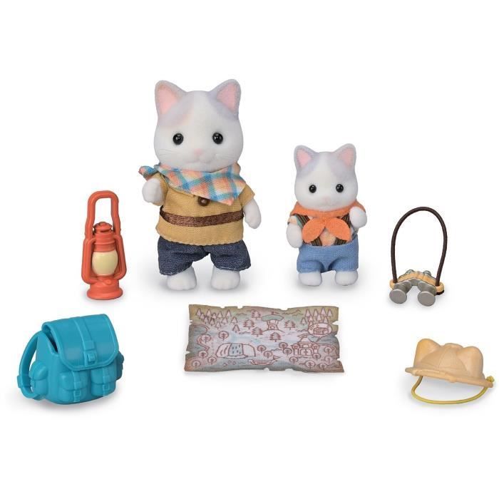 Personaggi articolati - SYLVANIAN FAMILIES - Figlio e gattino Latte - Avventura nella foresta segreta