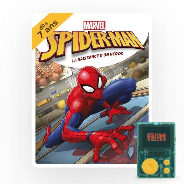 Audiolibro interattivo - Lunii - Spiderman - 22 capitoli - 10 distintivi - Età 7+