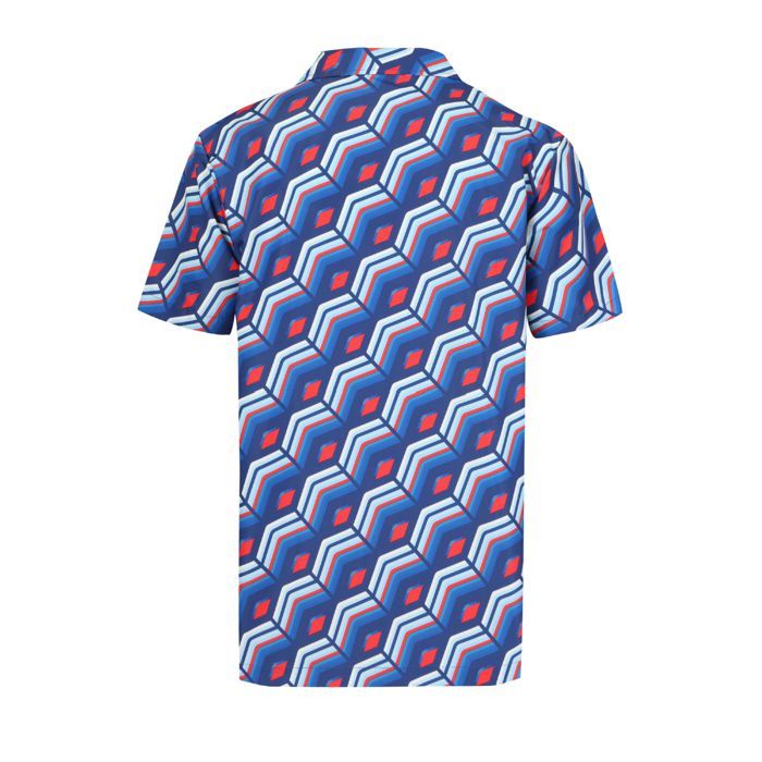 Camicia a maniche corte UMBRO - Blu - Uomo - Vestibilità regolare - Colletto a camicia