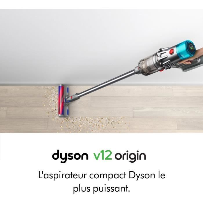 Aspiradora de mano inalámbrica DYSON V12 Origin - 545 W - 120 AW - 60 min - Gris