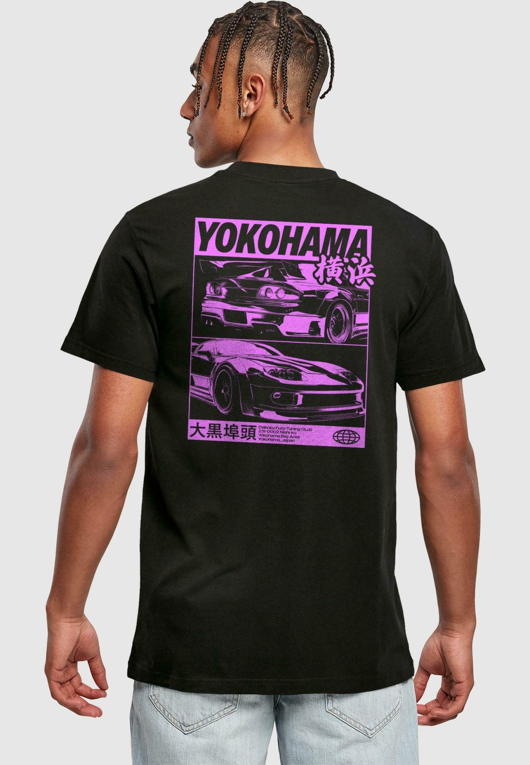 Mister Tee YOKOHAMA RACE T-shirt - T-shirt met print - zwart