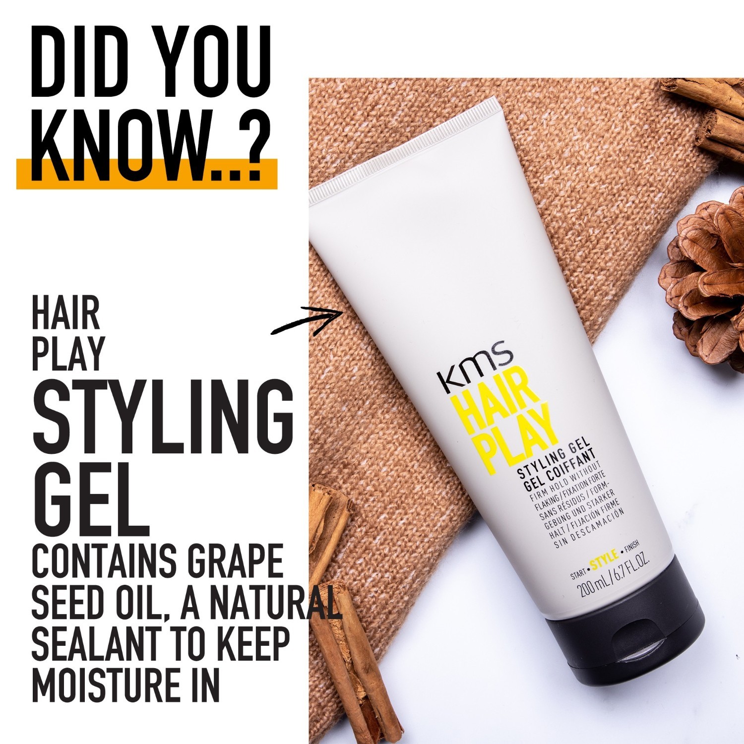 KMS Haargel Hairplay Styling Gel – 200 ml