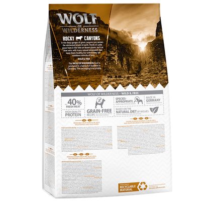 Loup de la nature adulte « Canyons rocheux » - Bœuf