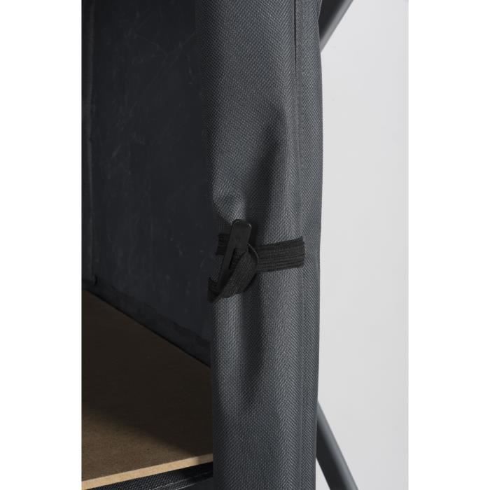 Folding camping wardrobe 53x49cm height 95cm - 2 space-saving shelves