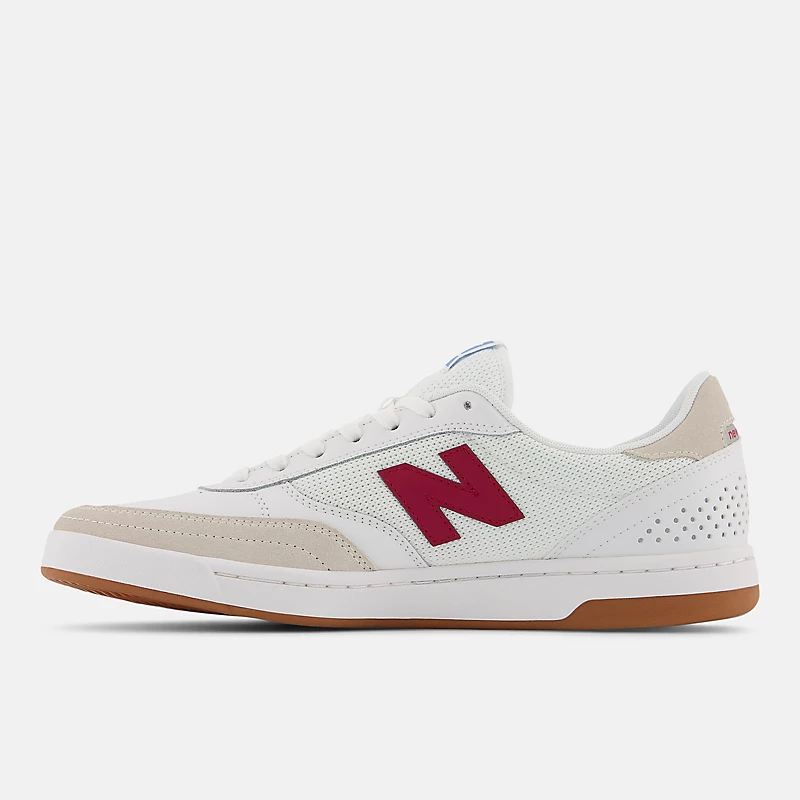 Men's NB Numeric 440 - white with burgundy