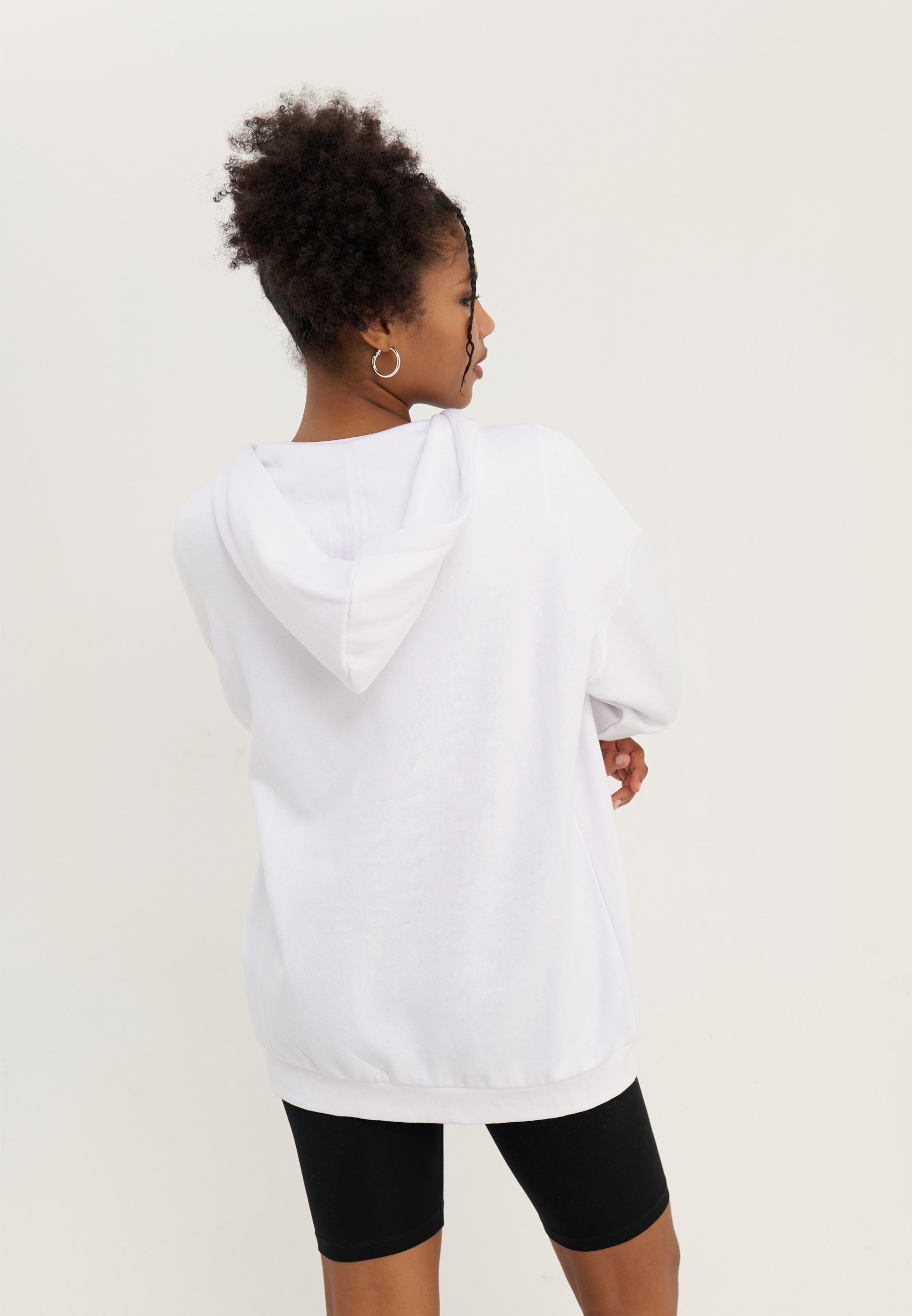 YOURTURN UNISEX 2 PACK - Mikina na zip - white/black