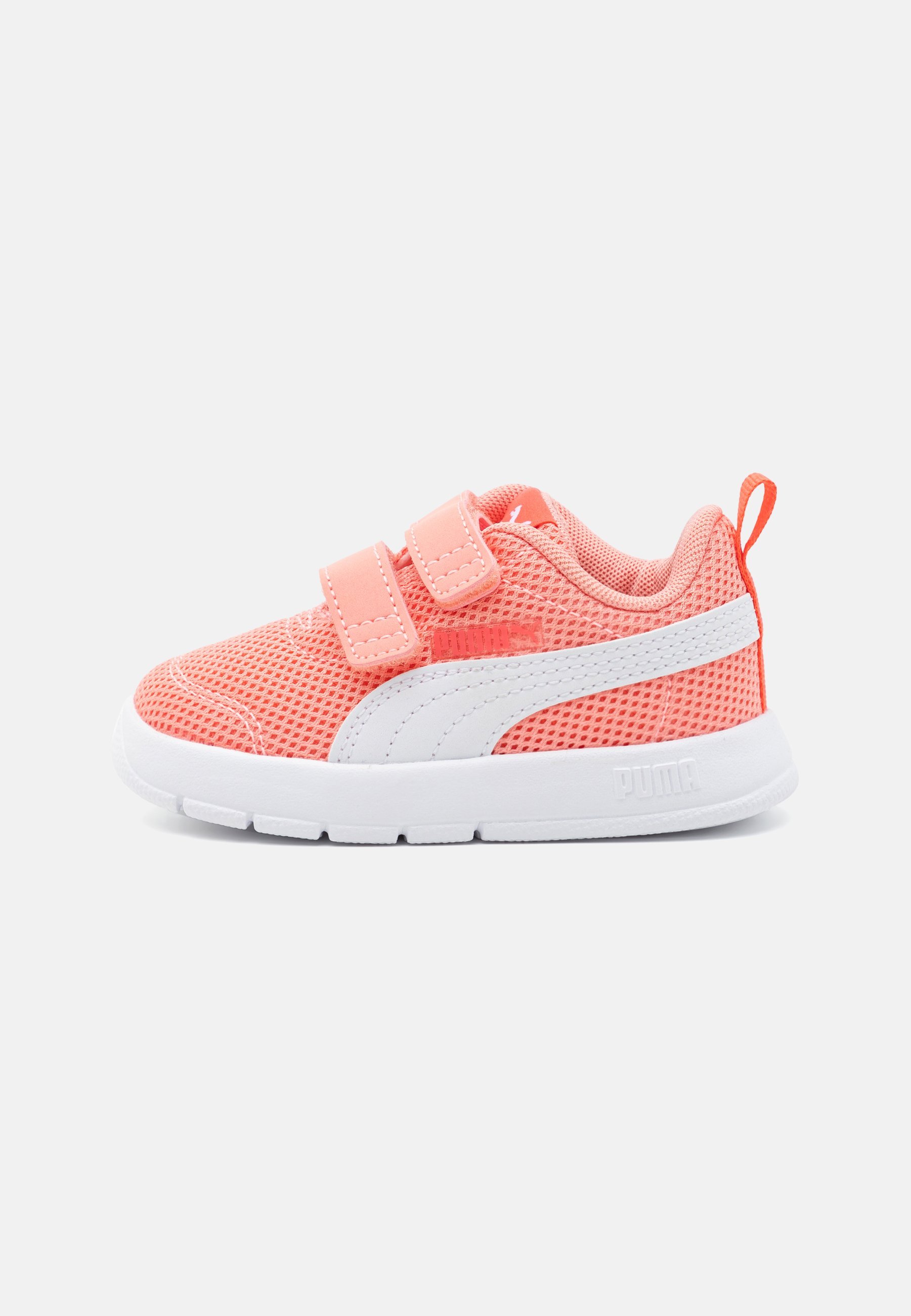 Puma COURTFLEX V3 UNISEX - Buty do biegania po asfalcie - owocowe/białe/brzoskwiniowe