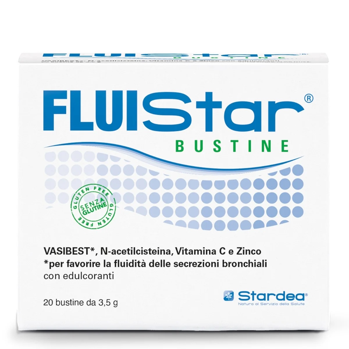 STARDEA Fluistar 20 sachets ondersteunt de vloeibaarheid van de bronchiale afscheidingen.