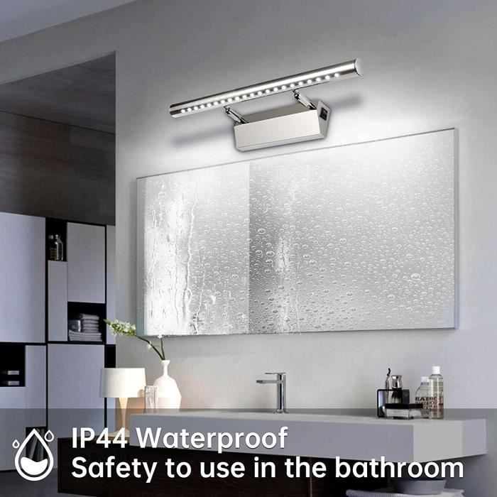 Bathroom Mirror Light, Stainless Steel LED 5W Wall Sconce, Picture Light, IP44 Waterproof with Switch - Cool White
