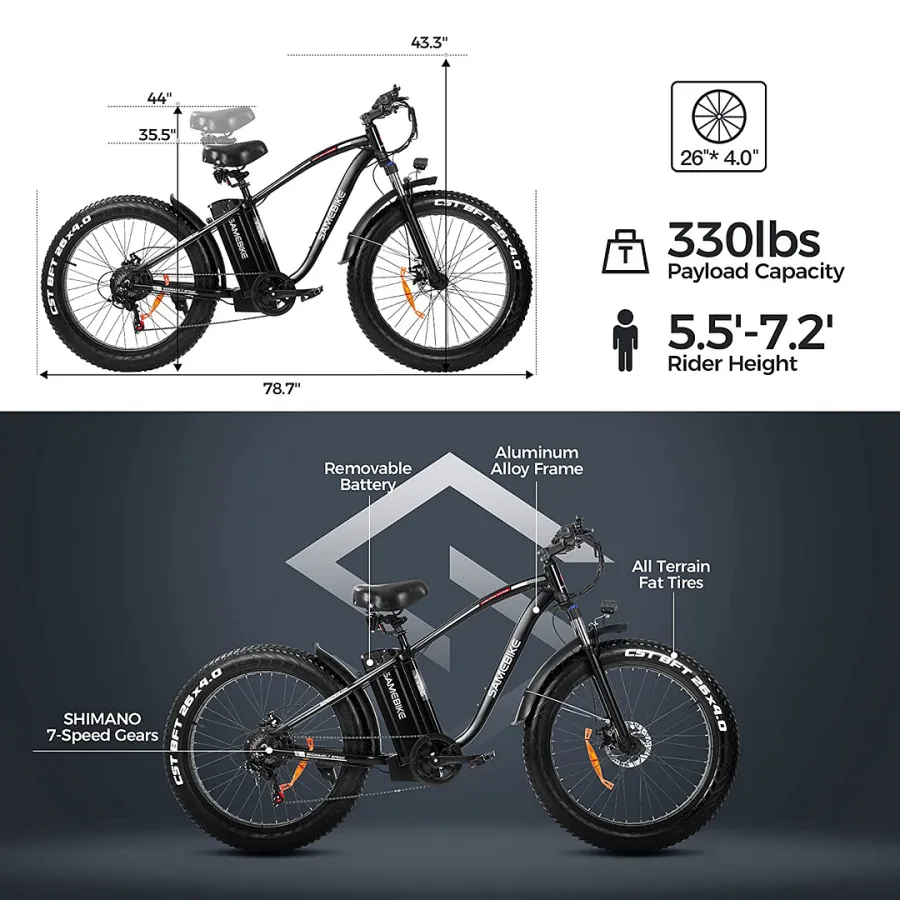 Sonderangebot: Outdoor-Elektrofahrrad mit 48V / 15Ah Lithium-Akku