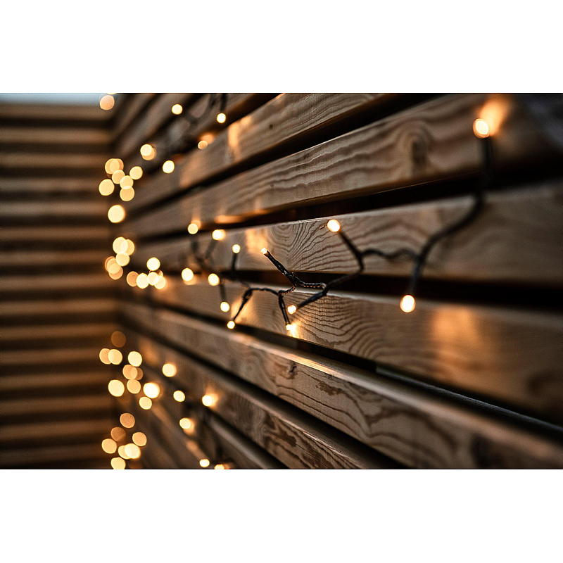 Light IT lichtslinger met 240 LED's, warm wit, transparant, Gudbrandsdalen