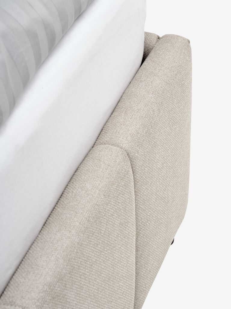 VEMMELEV VEMMELEV gultas rāmis 150x200cm bēšs audums