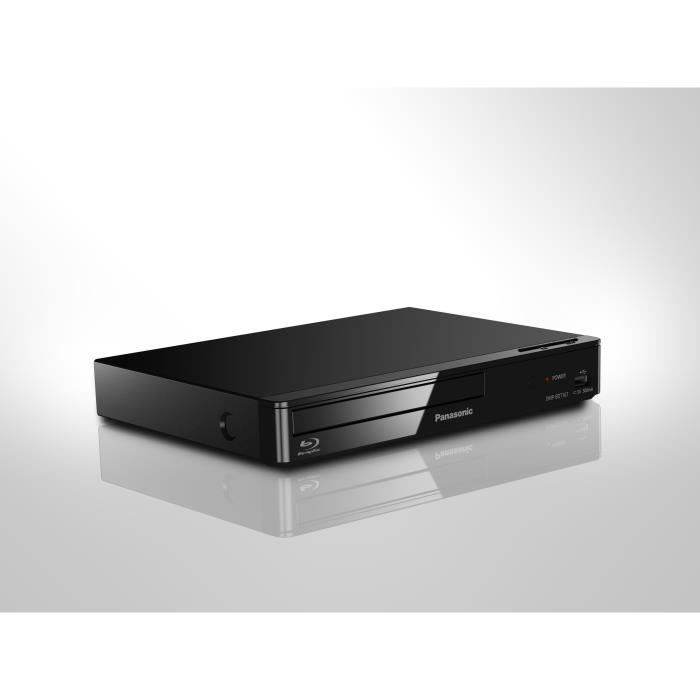 Lettore Blu-ray 3D Full HD Panasonic DMPBDT167EF con upscaling, HDMI, USB, LAN e WiFi, compatibile con Smart TV.