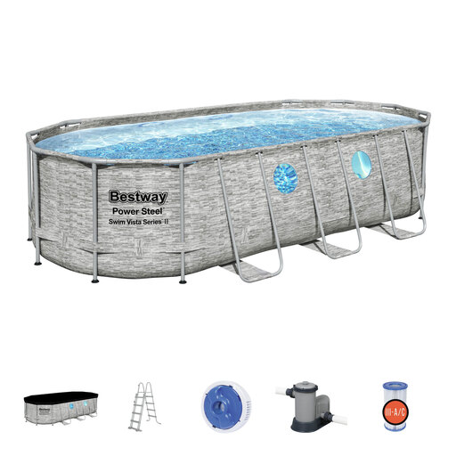 Piscine tubulaire démontable Bestway Power Steel 549x274x122 cm
