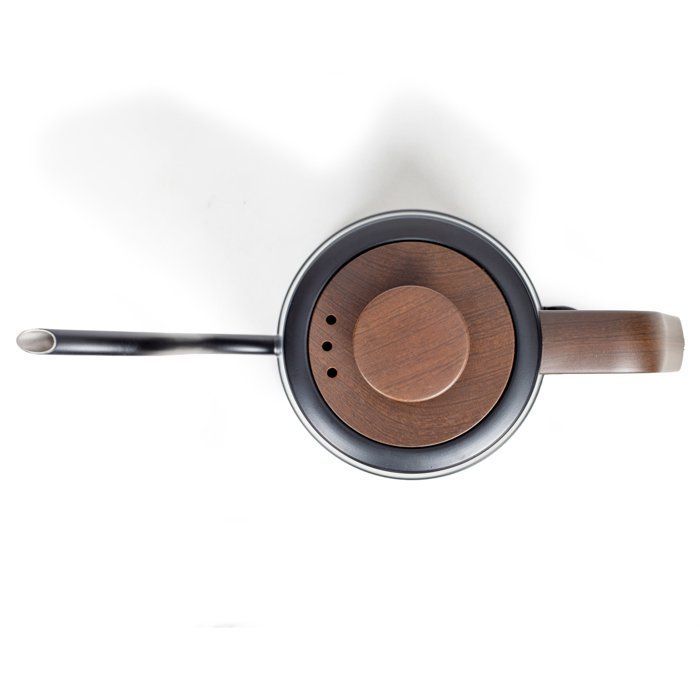 Bouilloire col de cygne - LIVOO - DOD206 - 1360 W -1 L - Socle 360° - Noir / Marron