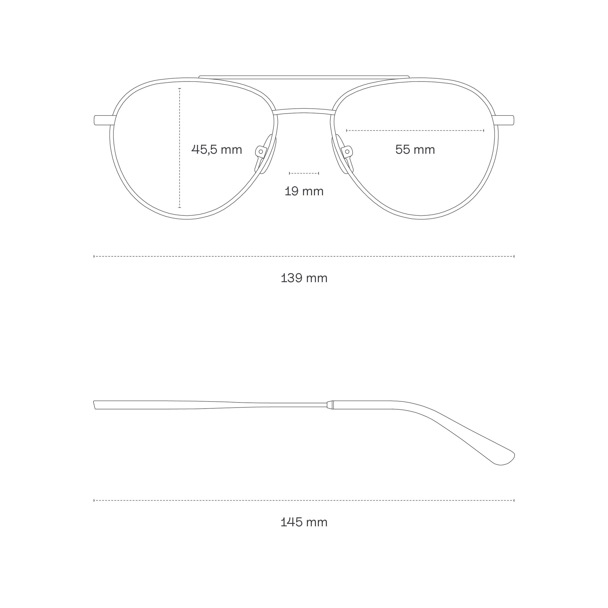 Soho Matt Gold avec verres correcteurs