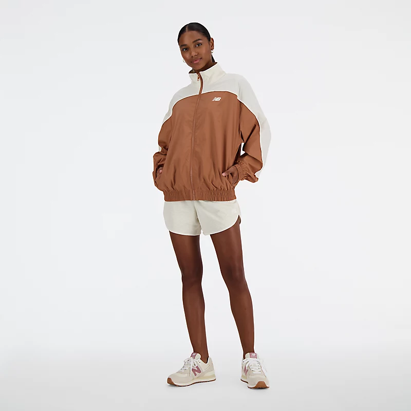 Tkaná bunda Femme Sportswear Greatest Hits - OŘECHOVÁ