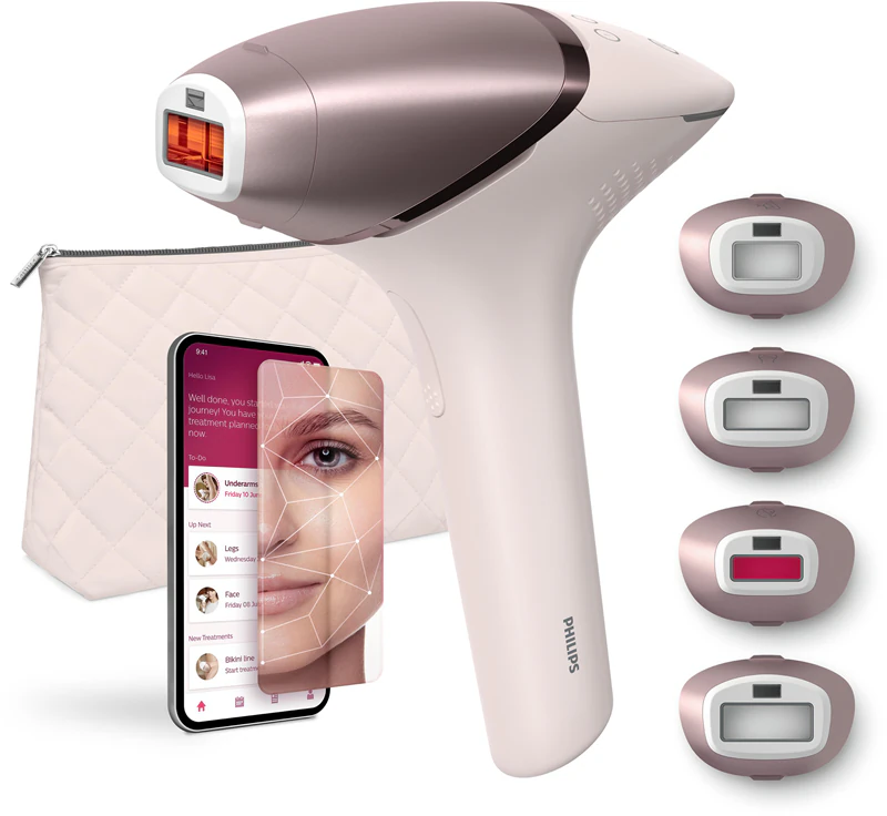 Philips Lumea Series 9900 SkinAI IPL BRI977/00 IPL-epilator voor lichaam, gezicht, bikinilijn en oksels.