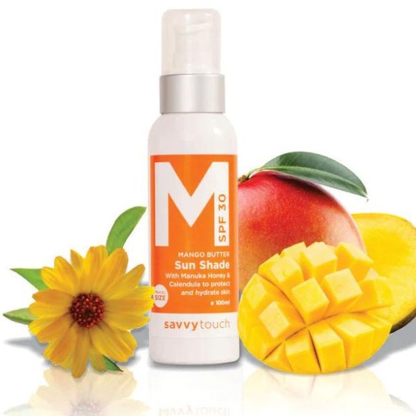 Protetor solar natural Savvy Touch com manteiga de manga FPS 30 100ml
