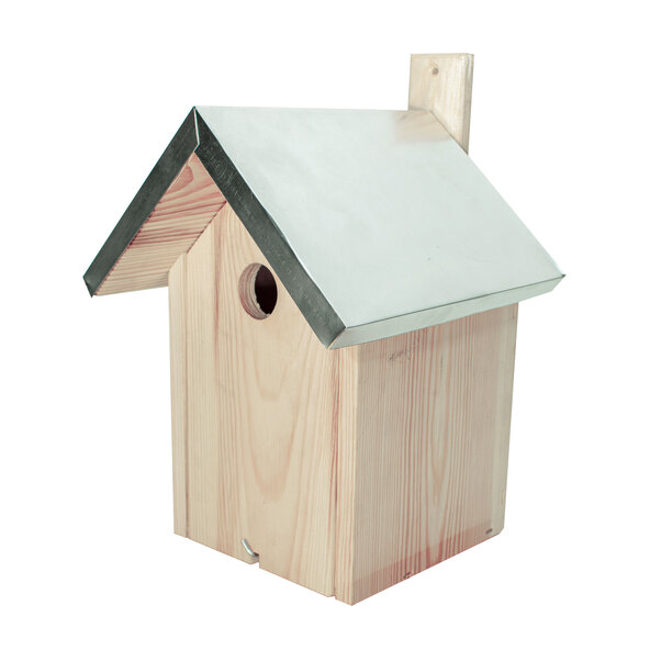 Nesting box made of pine wood