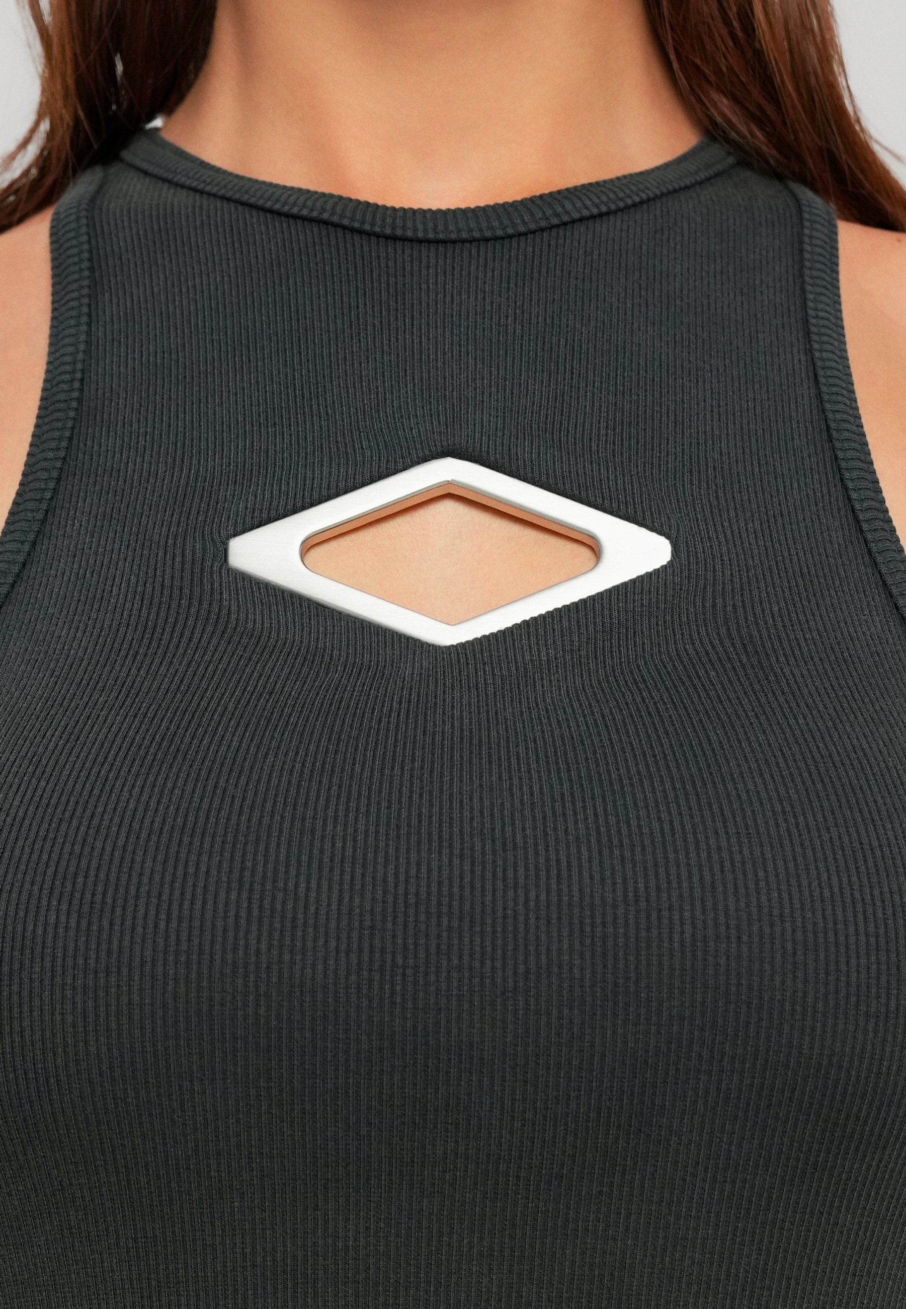 Han Kjøbenhavn DIAMOND TANK - Top - washed black