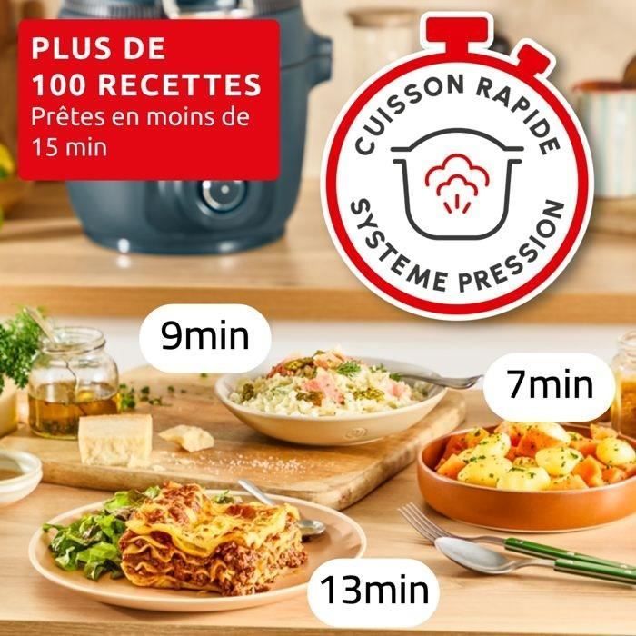 MOULINEX - Cookeo Infinity - Friggitrice ad aria + pentola a pressione - Senza paletta mescolatrice - 17 programmi - Trust Blue - CE97GUF0