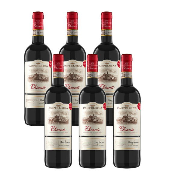 Chianti DOCG Ιταλίας, 6 φιάλες των 0,75 l